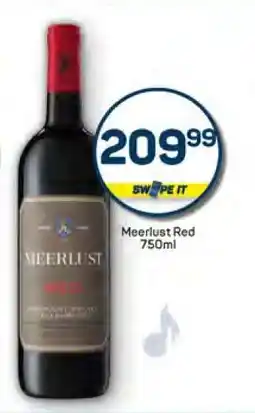 Pick n Pay Meerlust Red 750ml offer