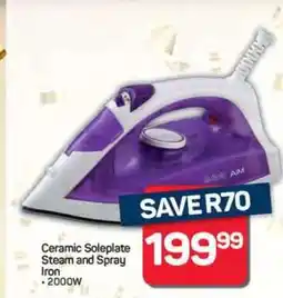 Pick n Pay Ceramic Soleplate Steam and Spray Iron offer