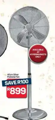 Pick n Pay 40cm Silver Pedestal Fan offer