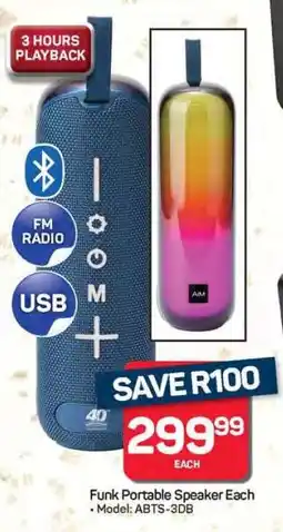 Pick n Pay Funk Portable Speaker Each offer