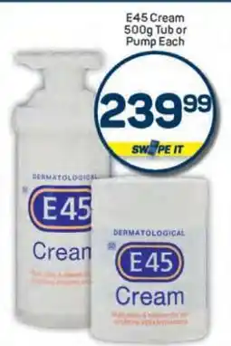 Pick n Pay E45 Cream 500g Tub or Pump Each offer