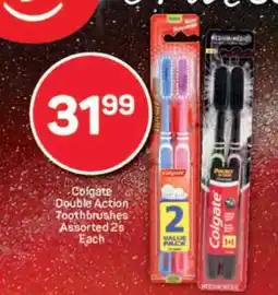 Pick n Pay Colgate Double Action Toothbrushes Assorted 2s offer