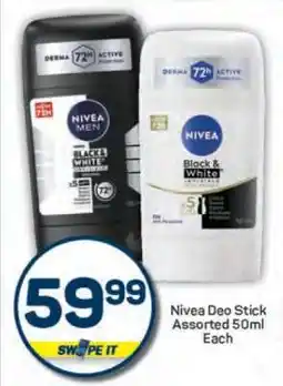 Pick n Pay Nivea Deo Stick Assorted 50ml Each offer