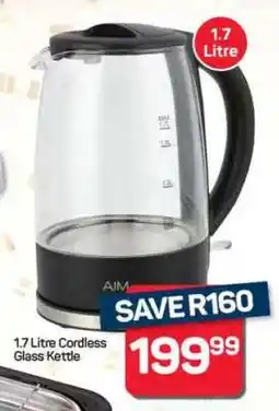 Pick n Pay 1.7 Litre Cordless Glass Kettle offer