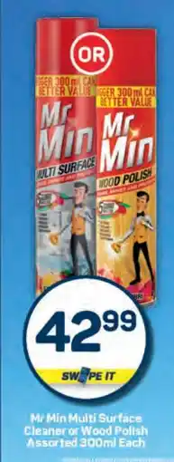 Pick n Pay Mr Min Multi Surface Cleaner or Wood Polish offer