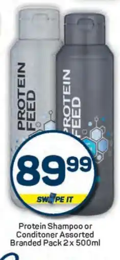 Pick n Pay Protein Shampoo or Conditioner Assorted Branded Pack 2 x 500ml offer
