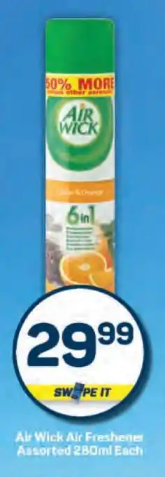 Pick n Pay Air Wick Air Freshener Assorted 280ml Each offer