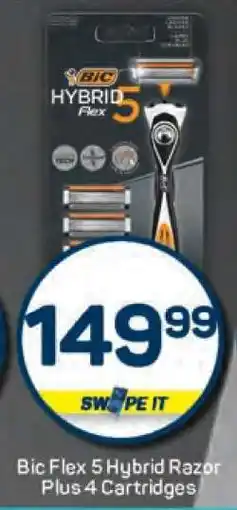 Pick n Pay Bic Flex 5 Hybrid Razor Plus 4 Cartridges offer