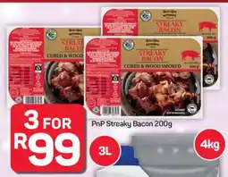 Pick n Pay Hypermarket PnP Streaky Bacon 200g offer