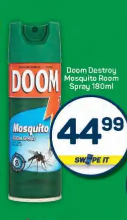 Pick n Pay Doom Destroy Mosquito Room Spray 180ml offer