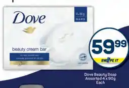 Pick n Pay Dove Beauty Soap Assorted 4 x 90g Each offer