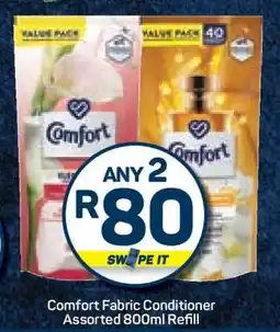 Pick n Pay Comfort Fabric Conditioner Assorted 800ml Refill offer