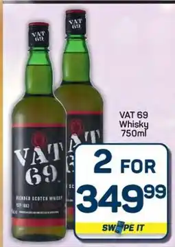 Pick n Pay Hypermarket Vat 69 Whisky offer