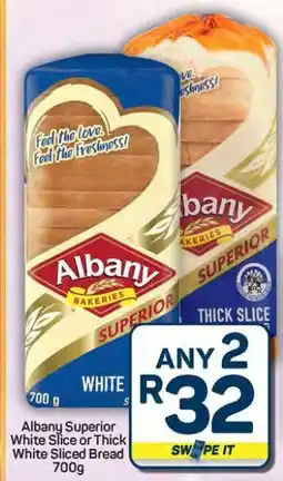 Pick n Pay Hypermarket Albany Superior White Slice or Thick White Sliced Bread offer