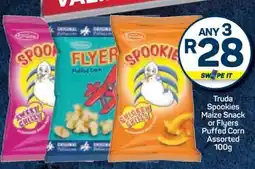 Pick n Pay Truda Spookies Maize Snack or Flyers Puffed Corn Assorted 100g offer