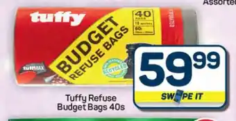 Pick n Pay Hypermarket Tuffy Refuse Budget Bags 40s offer