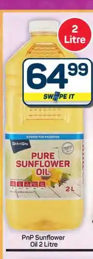 Pick n Pay Hypermarket PnP Sunflower Oil 2 Litre offer
