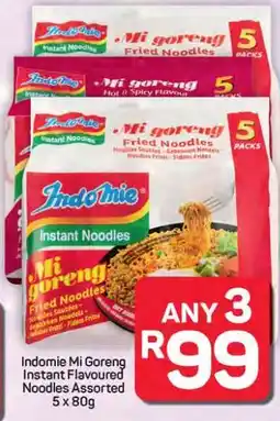 Pick n Pay Hypermarket Indomie Mi Goreng Instant Flavoured Noodles Assorted 5 x 80g offer