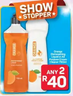 Pick n Pay Hypermarket Orange Dishwashing Liquid or All Purpose Cream Cleaner offer