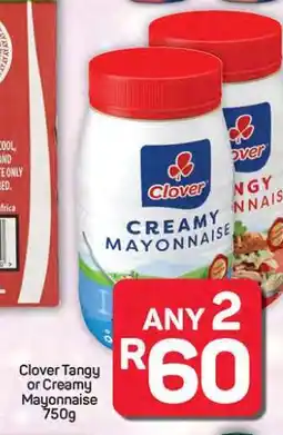 Pick n Pay Hypermarket Clover Tangy or Creamy Mayonnaise 750g offer