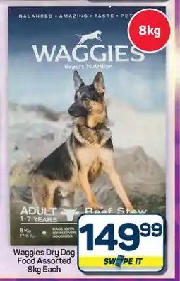 Pick n Pay Hypermarket Waggies Dry Dog Food Assorted offer