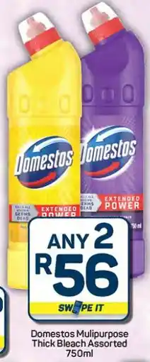 Pick n Pay Hypermarket Domestos Multipurpose Thick Bleach Assorted 750ml offer