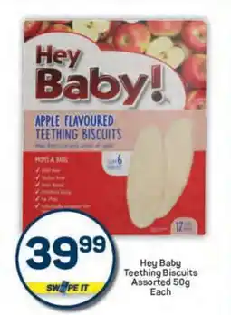 Pick n Pay Hey Baby Teething Biscuits Assorted 50g Each offer