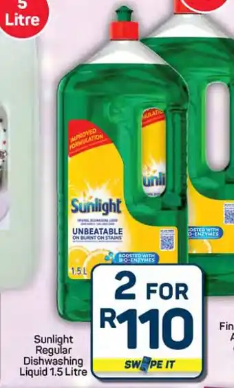 Pick n Pay Hypermarket Sunlight Regular Dishwashing Liquid 1.5 Litre offer