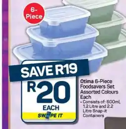 Pick n Pay Hypermarket Otima 6-Piece Foodsavers Set offer