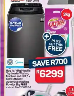 Pick n Pay Hypermarket 16kg Metallic Top Loader Washing Machine offer