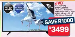 Pick n Pay Hypermarket JVC 43 (109cm) Smart QLED TV offer