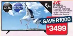 Pick n Pay Hypermarket JVC 43" 109cm Smart QLED TV offer