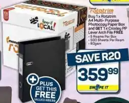 Pick n Pay Hypermarket Rotatrim A4 Multi-Purpose Photocopy Paper Box offer