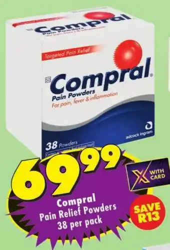 Shoprite Compral Pain Relief Powders offer