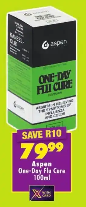 Shoprite Aspen One-Day Flu Cure offer
