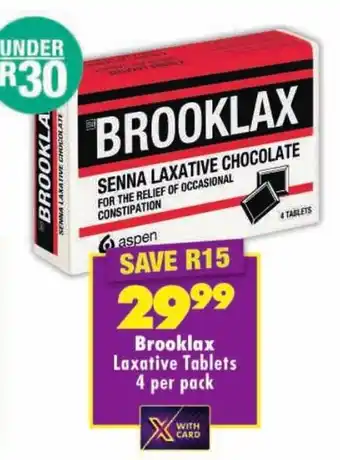 Shoprite Brooklax Laxative Tablets offer