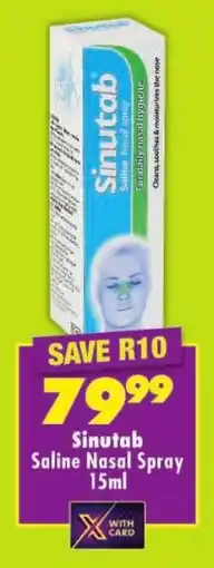 Shoprite Sinutab Saline Nasal Spray offer