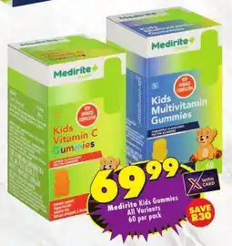 Shoprite Medirite Kids Gummies All Variants offer