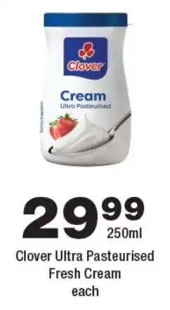 OK urban Clover Ultra Pasteurised Fresh Cream offer