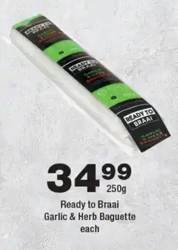 OK urban Ready to Braai Garlic & Herb Baguette offer