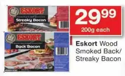 Checkers Eskort Wood Smoked Back/ Streaky Bacon offer