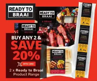 Checkers Ready to Braai Product Range offer