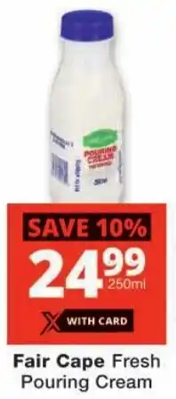 Checkers Fair Cape Fresh Pouring Cream offer