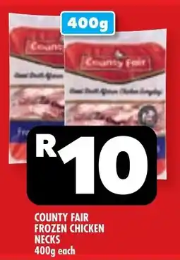 Usave County fair frozen chicken necks offer