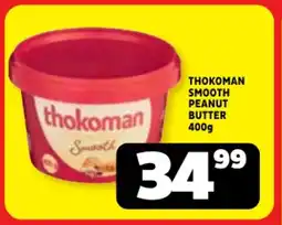Usave Thokoman smooth peanut butter offer