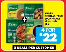 Usave Knorr regular/ tasty soup packet offer