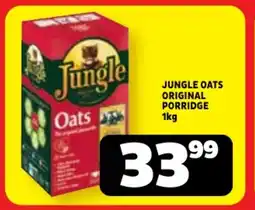 Usave Jungle oats original porridge offer