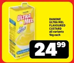 Usave Danone ultra mel flavoured custard all variants offer