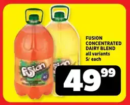 Usave Fusion concentrated dairy blend offer