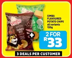 Usave Simba flavoured potato chips offer